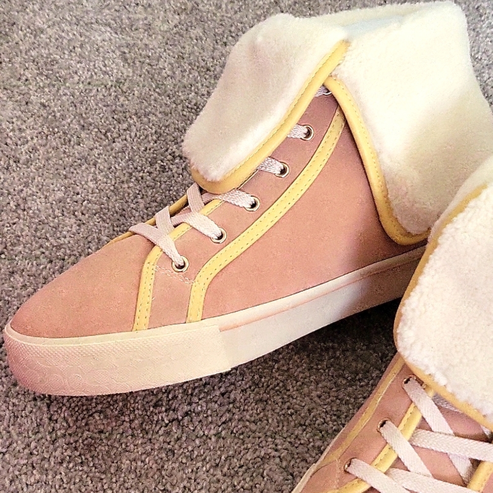Suede Fold Over